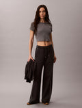 Calvin Klein Jeans Monogram Terry Contrast Piping Pants