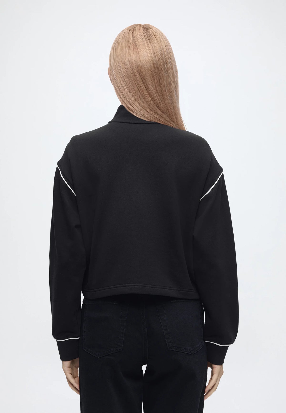 Calvin Klein Jeans Monogram Terry Contrast Piping Hoodie