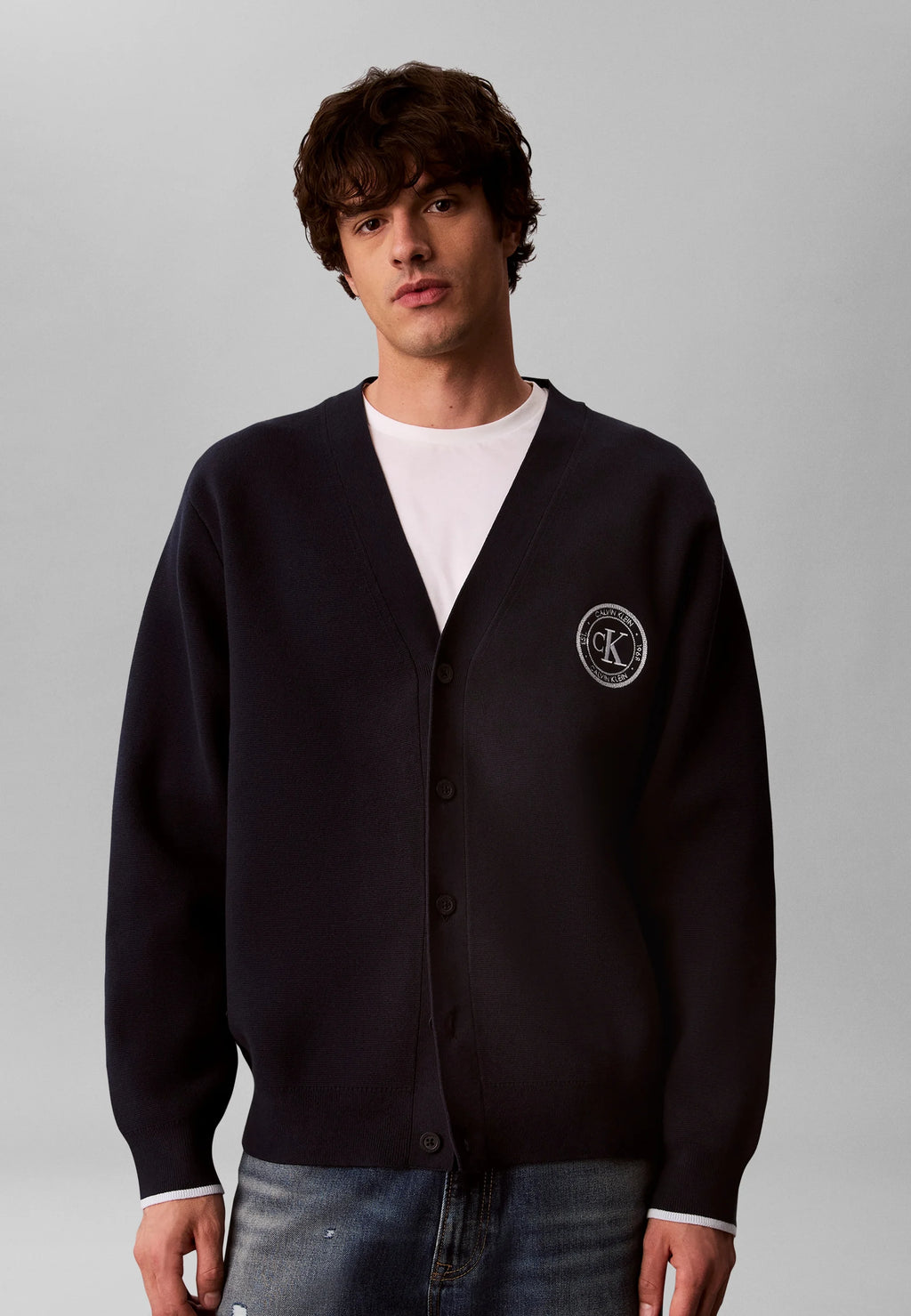 Calvin Klein Jeans Varsity Logo Cardigan