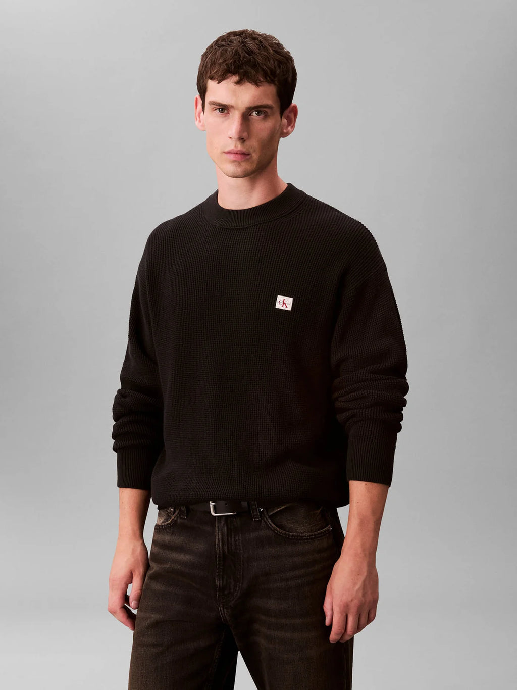 Calvin Klein Jeans Classic Cotton Waffle Crewneck