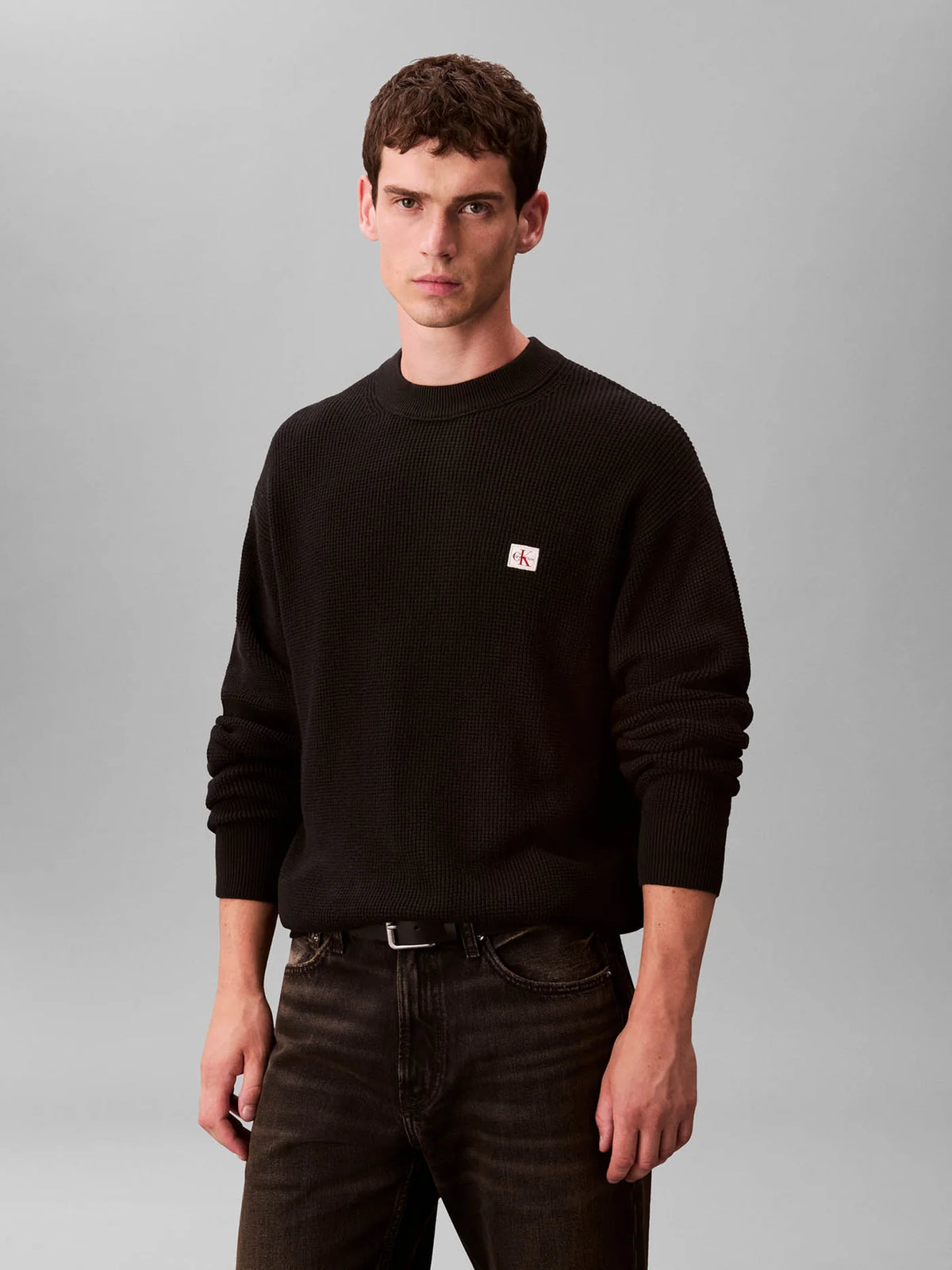 Calvin Klein Jeans Classic Cotton Waffle Crewneck