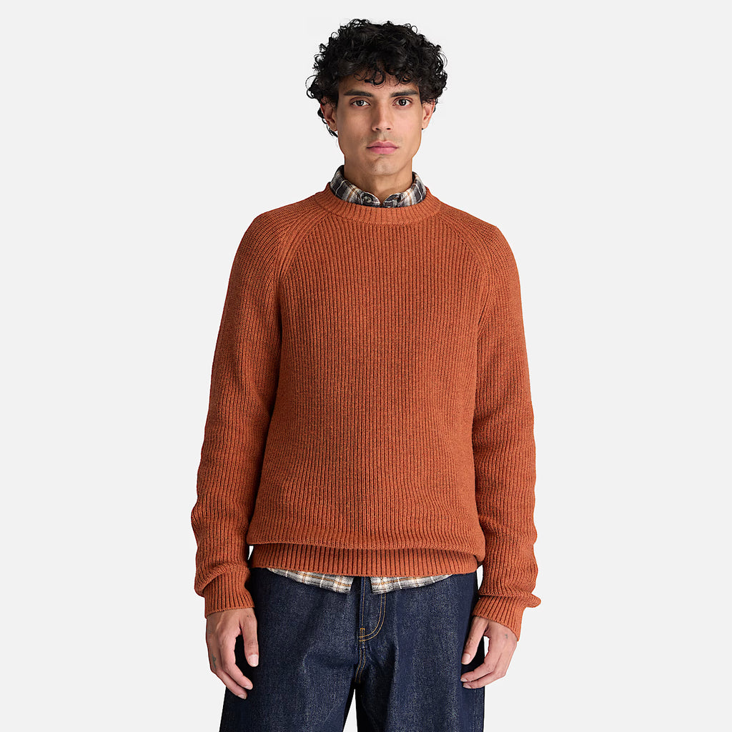 Timberland Cotton Blend Raglan Sleeve Crewneck