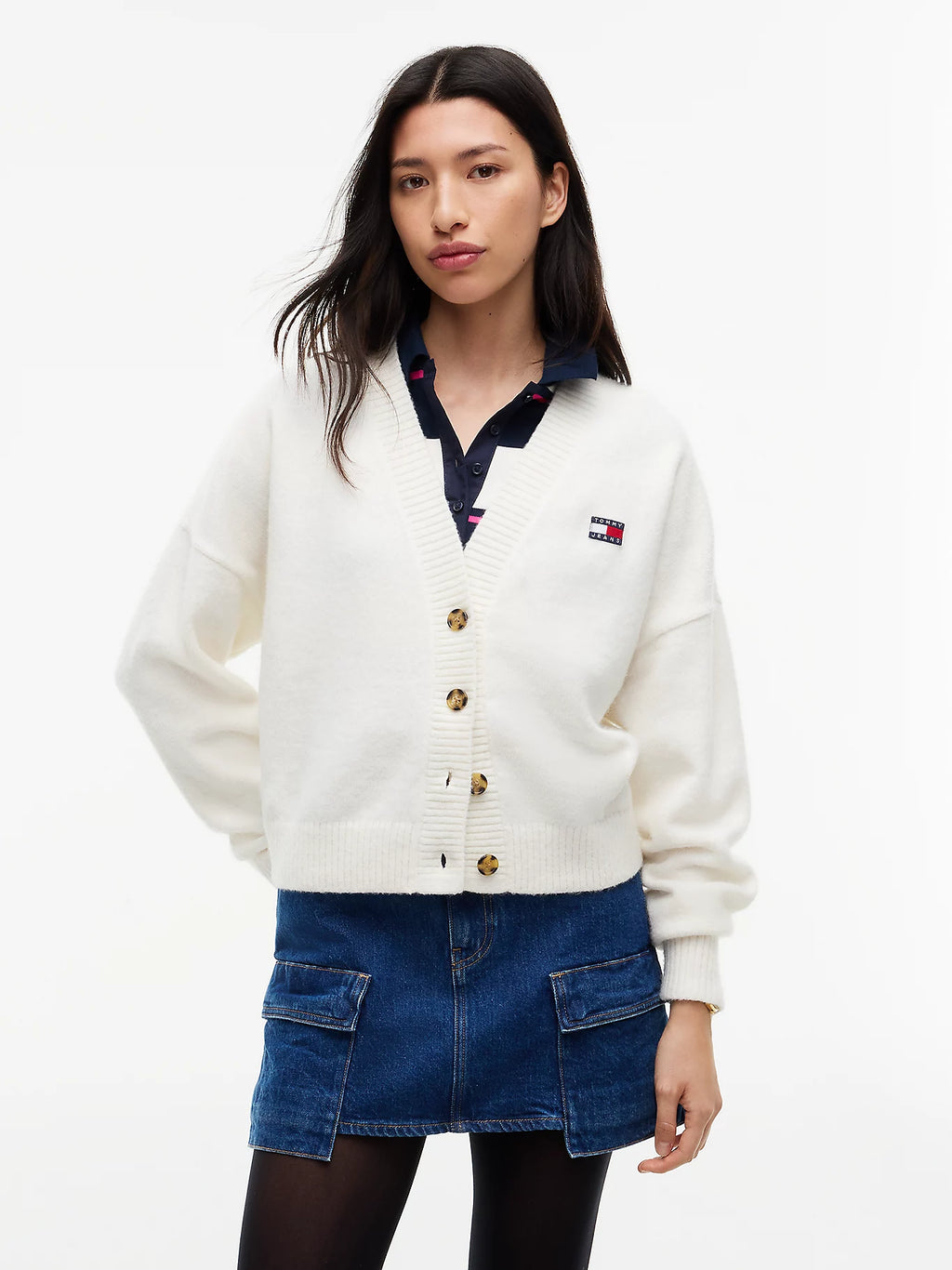 Tommy Jeans Badge Fluffy Cardigan