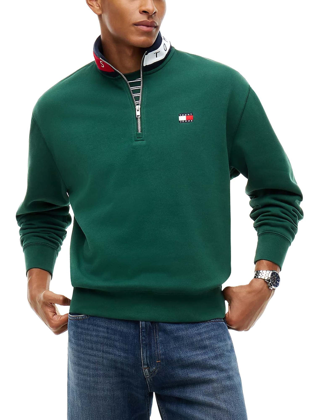 Tommy Jeans Relaxed Branded Collar