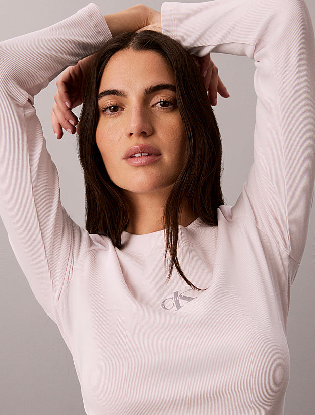 Calvin Klein Jeans Ls Monologo Baby Tee