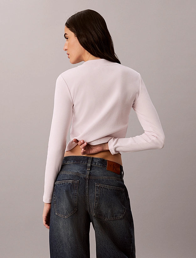 Calvin Klein Jeans Ls Monologo Baby Tee