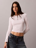Calvin Klein Jeans Ls Monologo Baby Tee