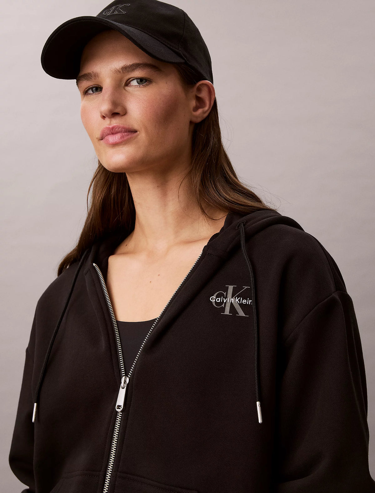 Calvin Klein Jeans Monologo French Terry Full-Zip Hoodie