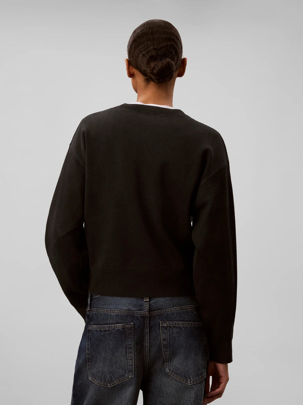 Calvin Klein Jeans Logo Ottoman Ls Pullover