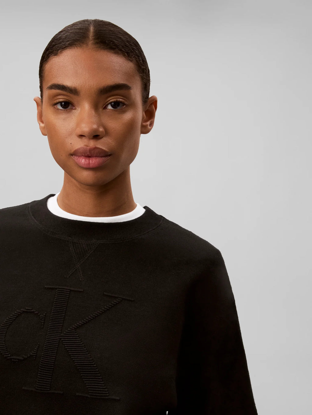 Calvin Klein Jeans Logo Ottoman Ls Pullover