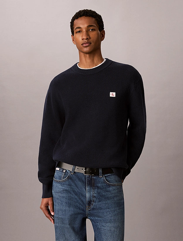 Calvin Klein Jeans Classic Cotton Waffle Crewneck
