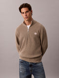 Calvin Klein Jeans Cotton Waffle Half-Zip