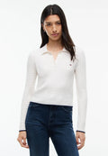 Tommy Jeans Micro Cable Polo Sweater
